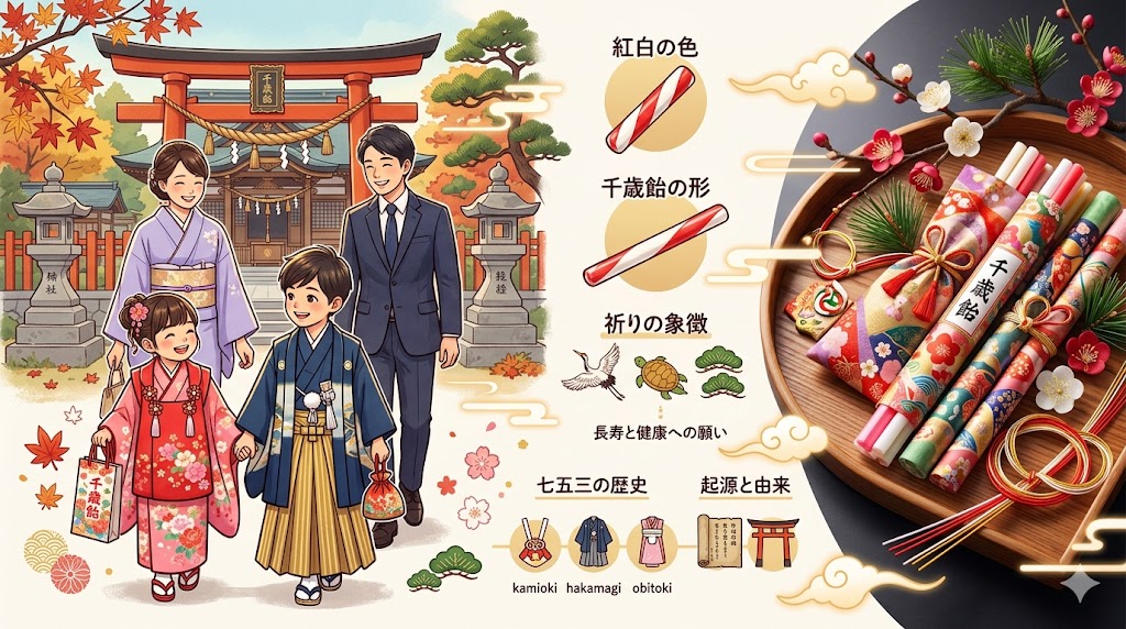 千歳飴とは？七五三に込められた意味と由来｜紅白の色・形・祈りの象徴を解説