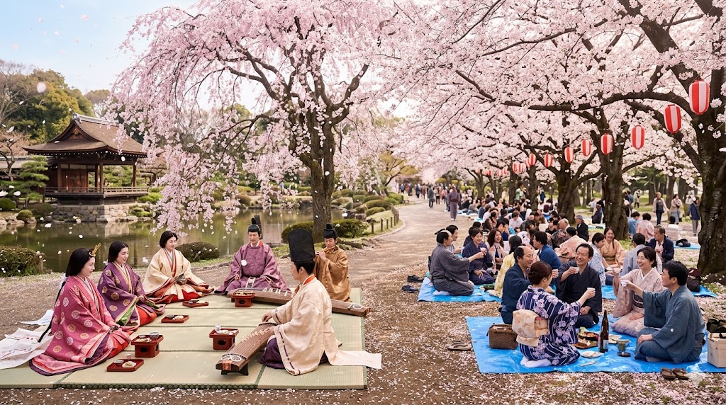 花見の起源と歴史｜貴族の宴から庶民の春の風物詩へ