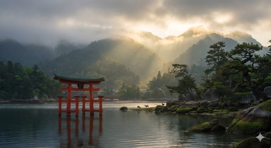 【精神性と風景】神々が宿る「弥山」と大鳥居｜日本人のアニミズムが育んだ絶景の美｜2026年最新