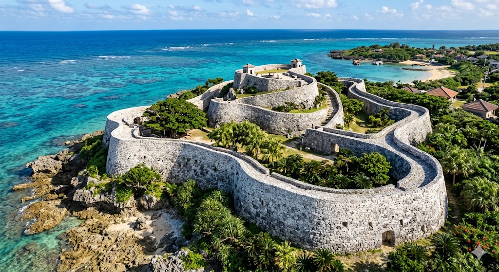 【建築の智慧】珊瑚の島に咲いた「曲線美」の要塞｜琉球石灰岩が描く石垣のテクノロジー｜2026年最新