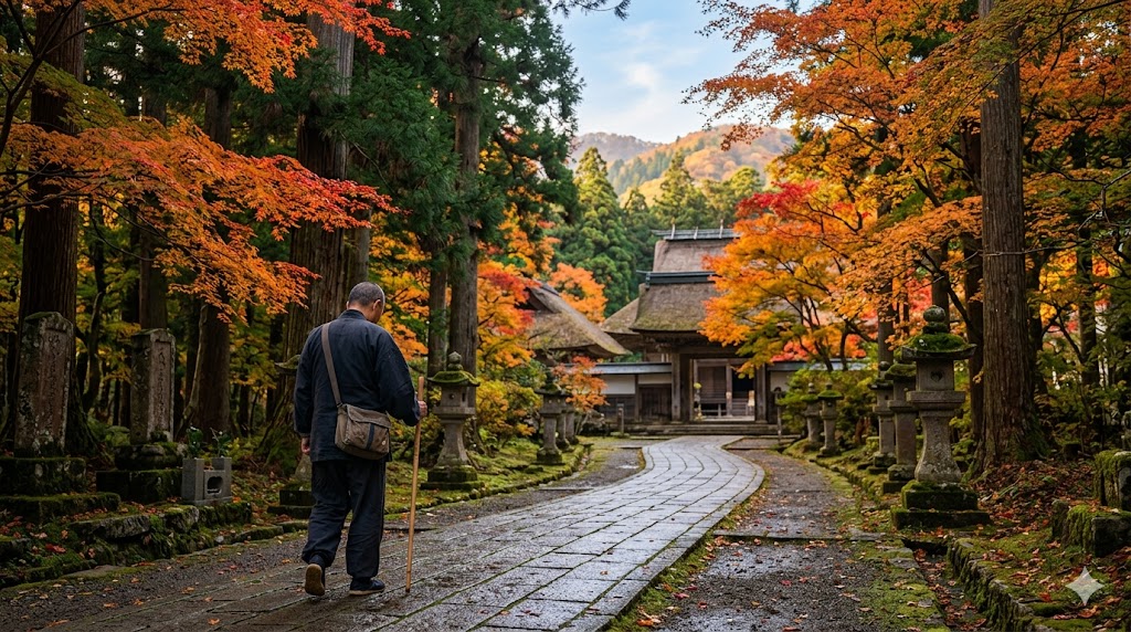 hiraizumi-pilgrimage-shrine-path-autumn - 日本文化と伝統の魅力ナビ ― Japanese Heritage Guide