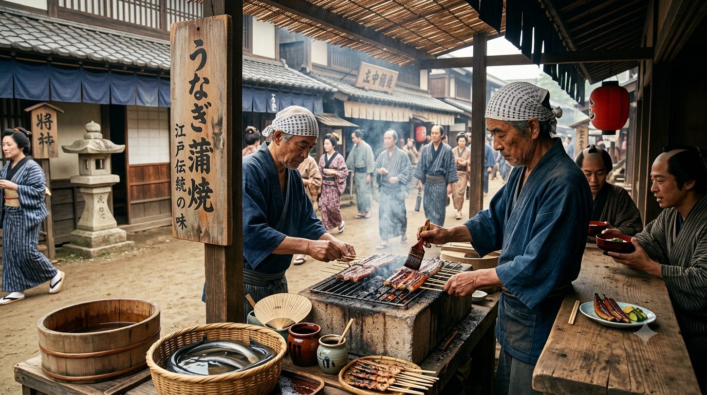 江戸時代の鰻料理・蒲焼文化の歴史イメージ