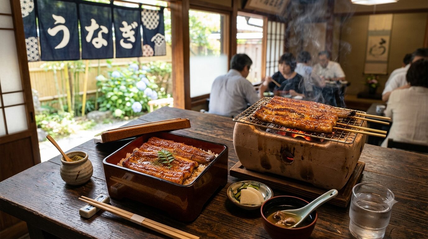土用の丑の日 鰻の蒲焼と鰻重のイメージ 日本の夏の食文化