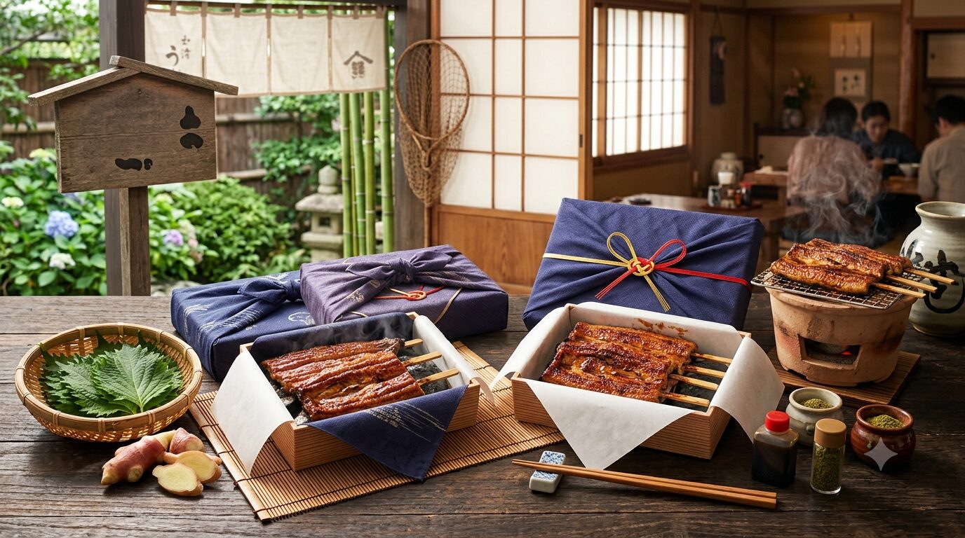 土用の丑の日 国産鰻 蒲焼ギフトと産地直送イメージ