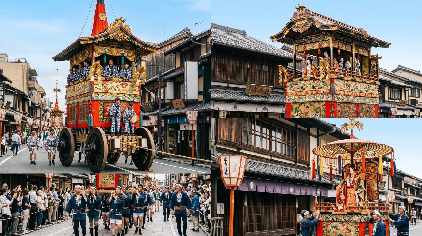 祇園祭 鉾・山・舁山・傘鉾の種類と特徴
