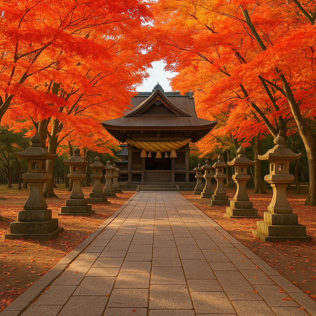 神在月の出雲大社 ― 紅葉とともに祈りの心を感じる