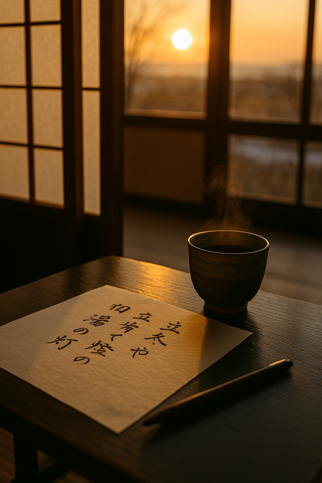 立冬の夕べ ― 一句に込める季節と心のぬくもり