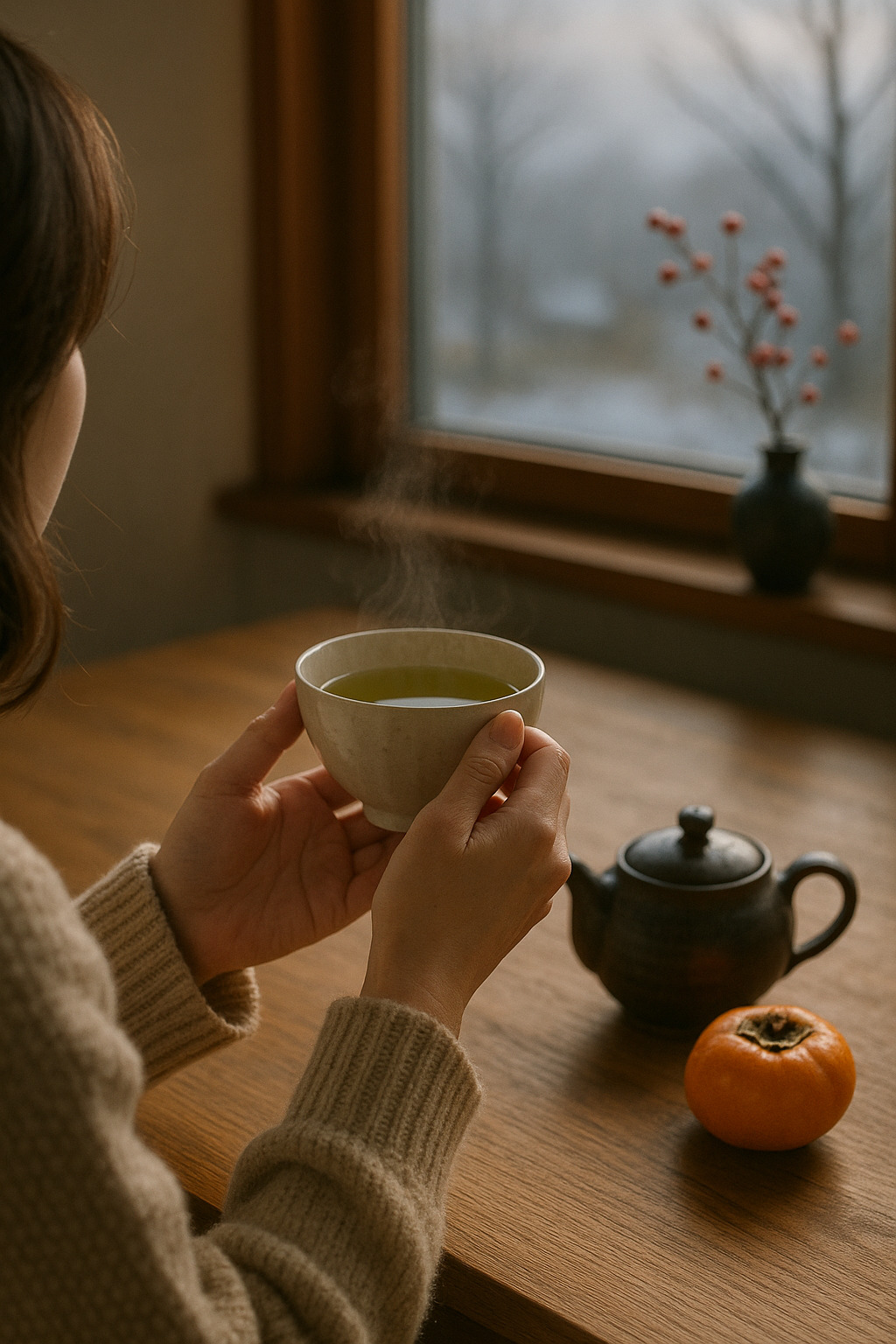 立冬の日のひととき ― 温かいお茶を手に季節を感じる心の時間