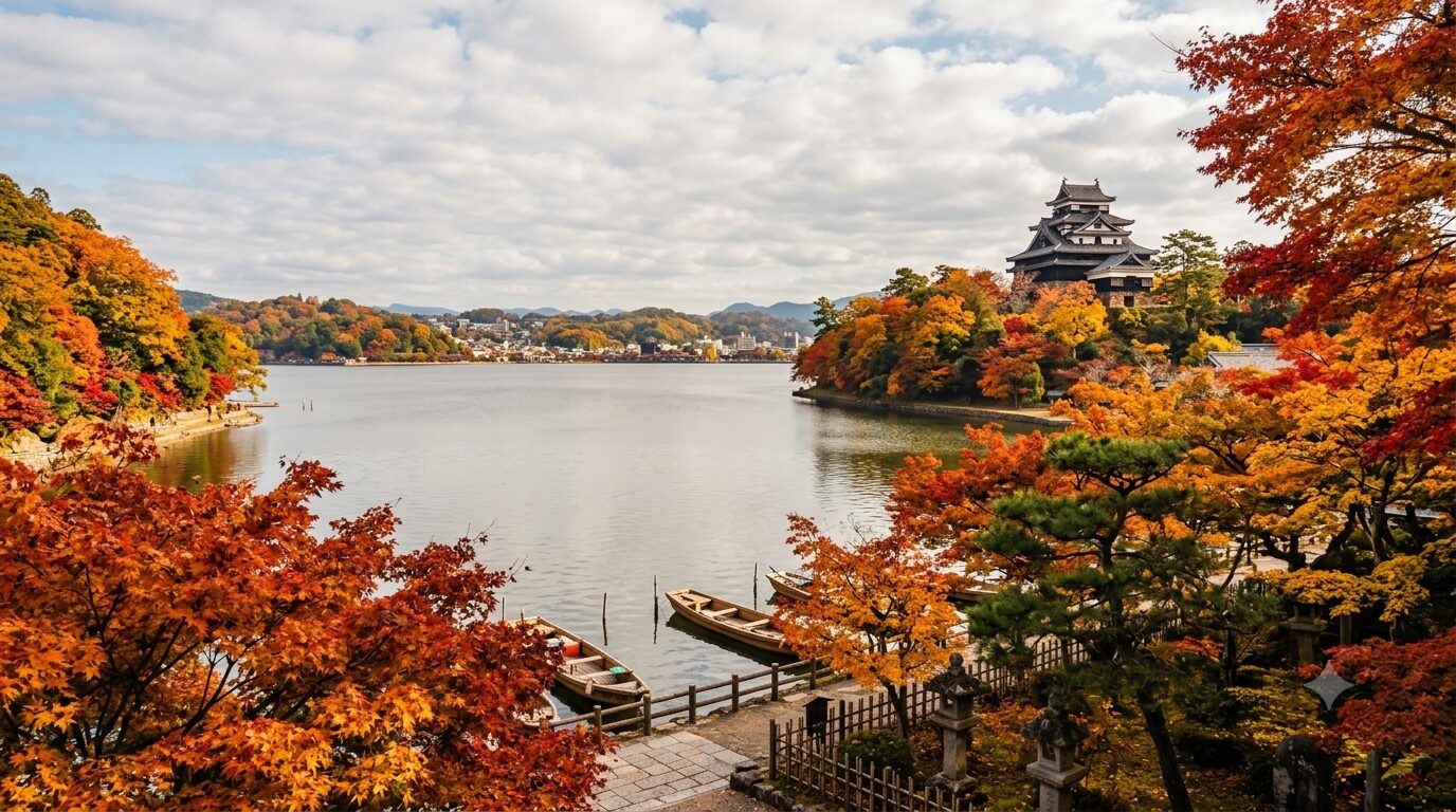 宍道湖と紅葉に包まれる松江の秋 ― 八雲が愛した情景