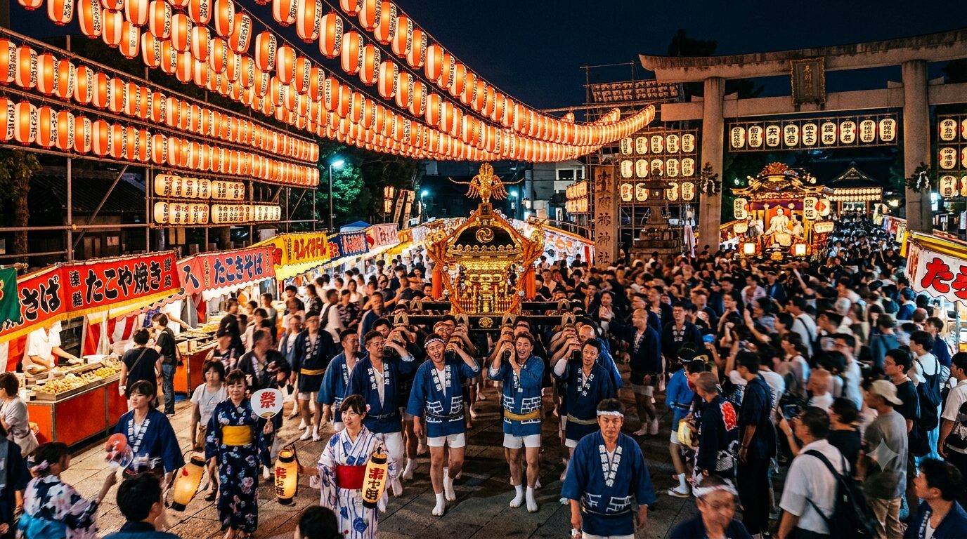 日本の夏祭り 全国各地の祭りイメージ